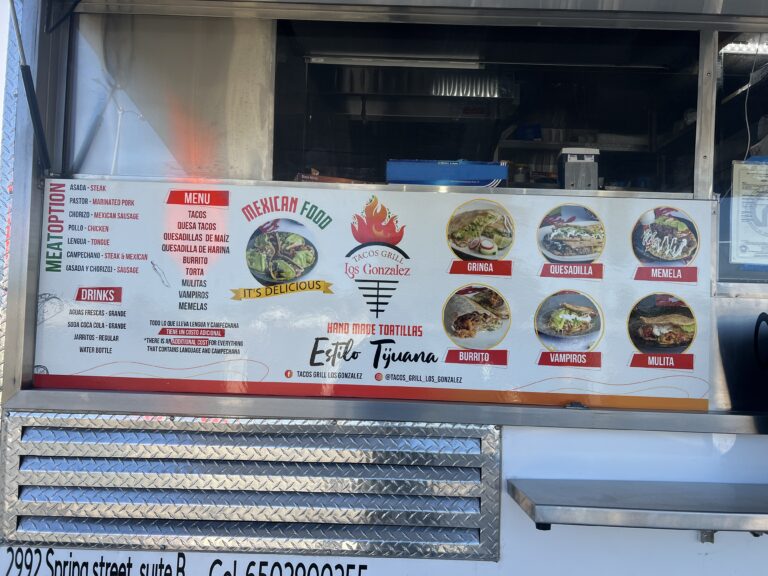 Menu for Foodtruck